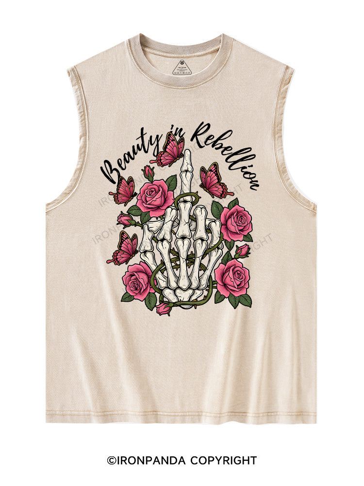Beauty in Rebellion Washed Tank