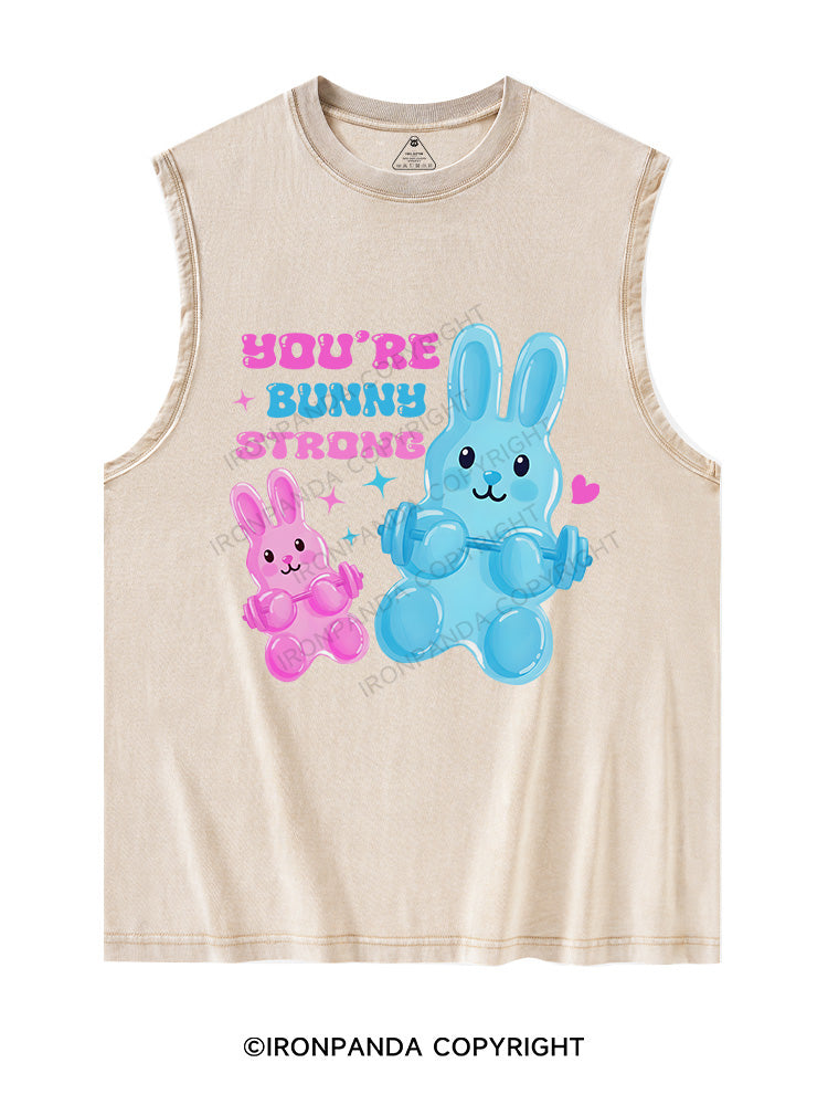 YOU’RE BUNNY STRONG! Washed Tank