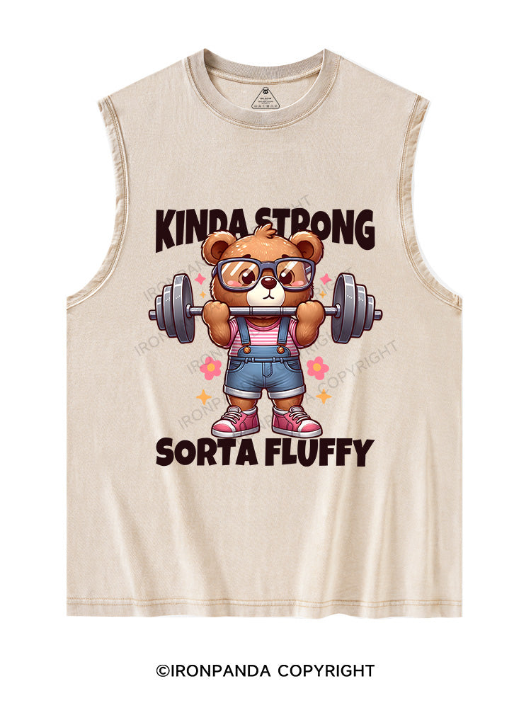KINDA STRONG, SORTA FLUFFY Washed Tank