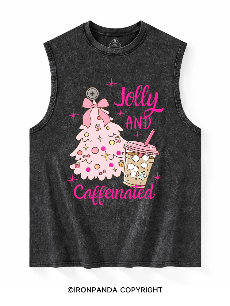 Jolly and Caffeinated  Washed Tank