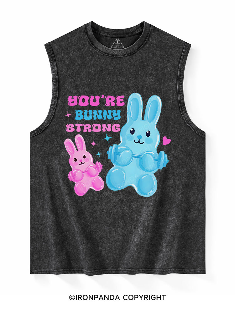 YOU’RE BUNNY STRONG! Washed Tank