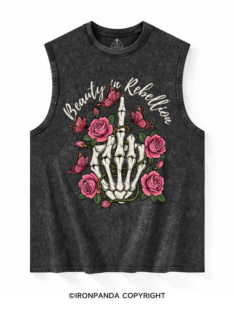 Beauty in Rebellion Washed Tank