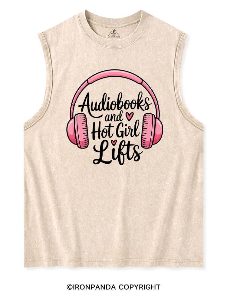 AUDIOBOOKS AND HOT GIRL LIFTS Washed Tank