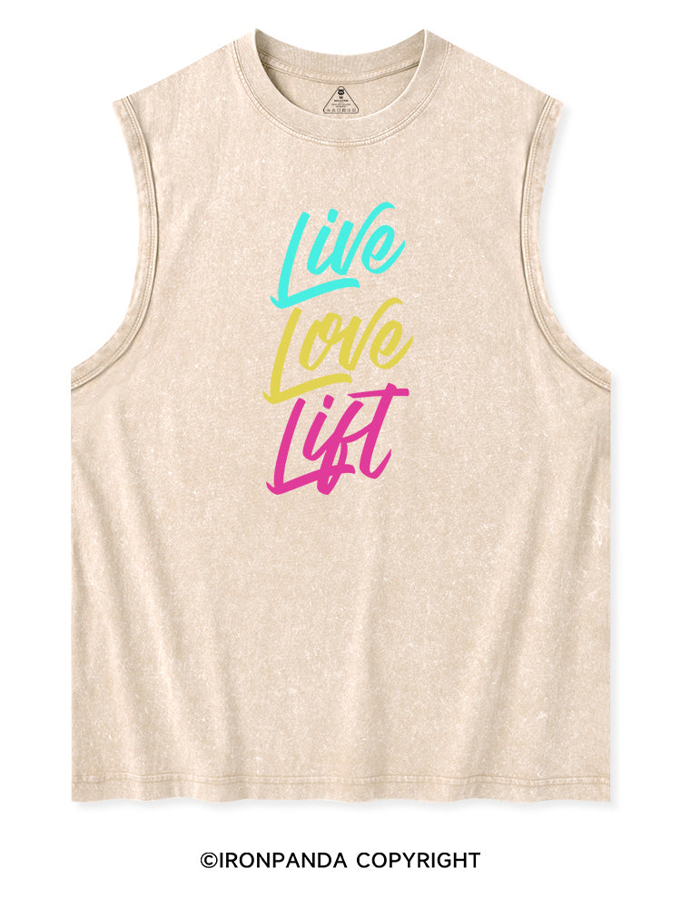 LIVE LOVE LIFT Washed Tank