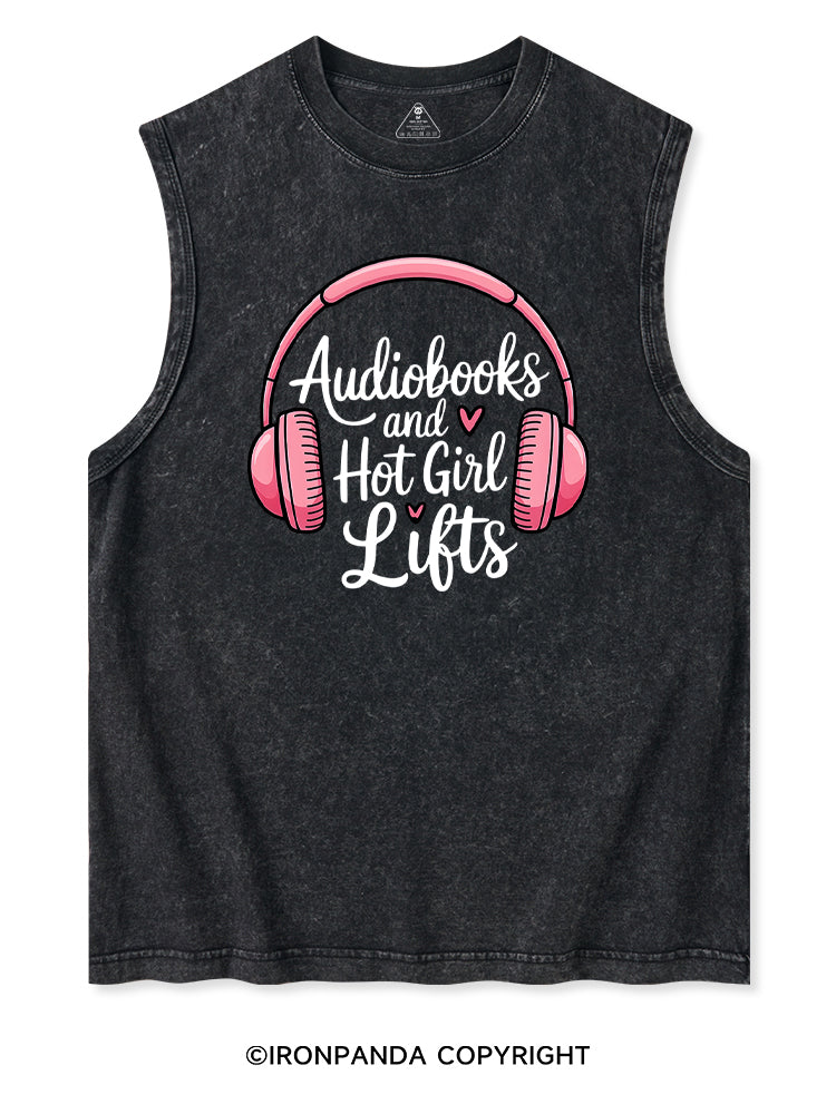 AUDIOBOOKS AND HOT GIRL LIFTS Washed Tank