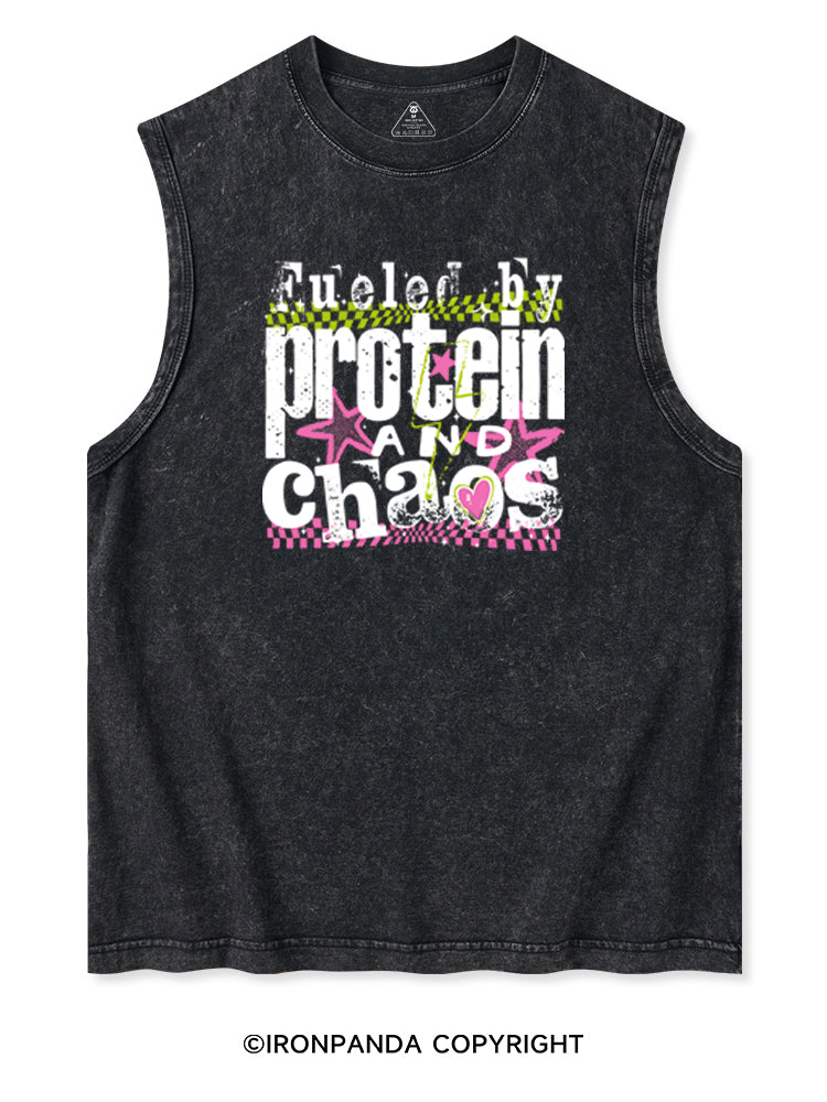 FUELED BY PROTEIN AND CHAOS Washed Tank
