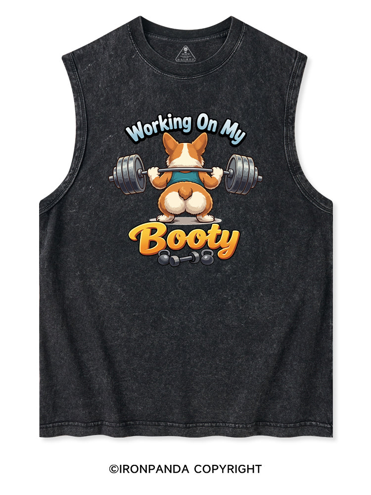 working on my booty Washed Tank