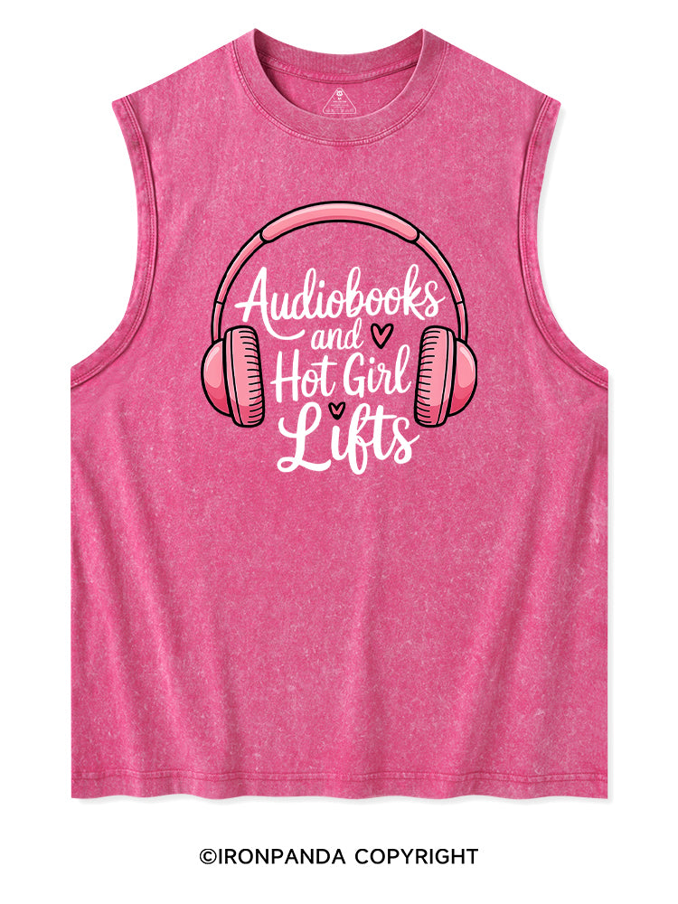 AUDIOBOOKS AND HOT GIRL LIFTS Washed Tank