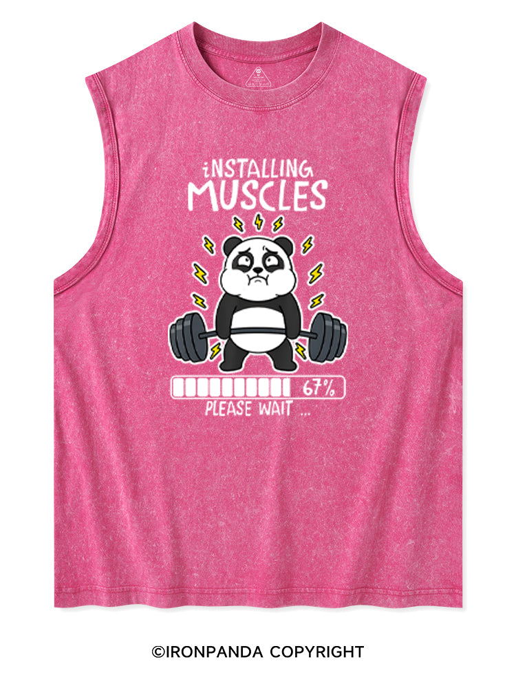 INSTALLING MUSCLES PLEASE WAIT Washed Tank