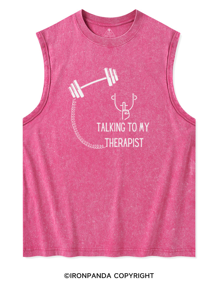 TALKING TO MY THERAPIST Washed Tank