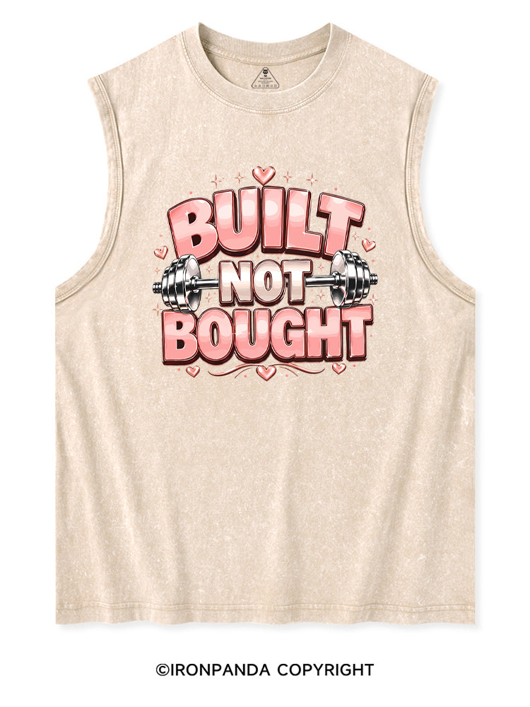 BUILT NOT BOUGHT POSITIVE GYM Washed Tank