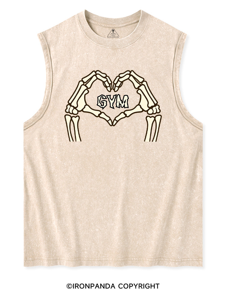 DEAD INSIDE BUT STILL LOVE GYM Washed Tank