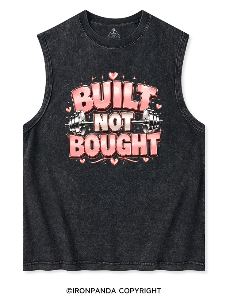 BUILT NOT BOUGHT POSITIVE GYM Washed Tank