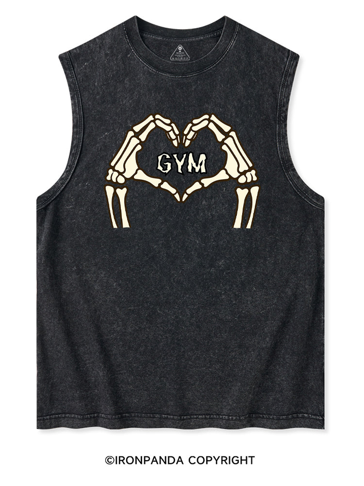 DEAD INSIDE BUT STILL LOVE GYM Washed Tank