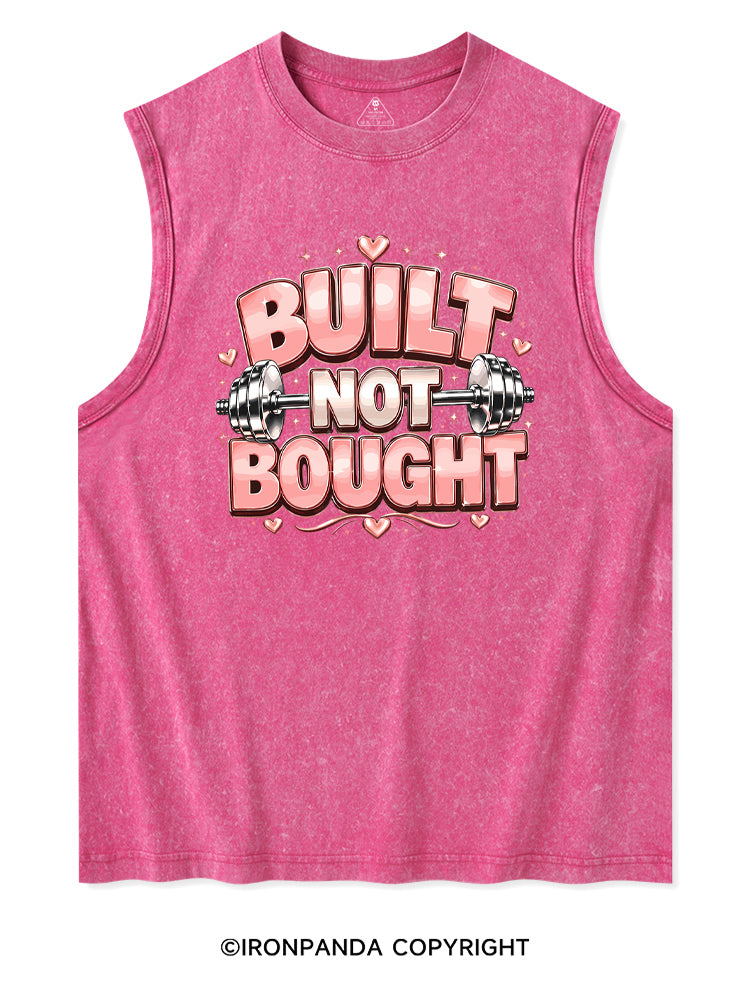 BUILT NOT BOUGHT POSITIVE GYM Washed Tank