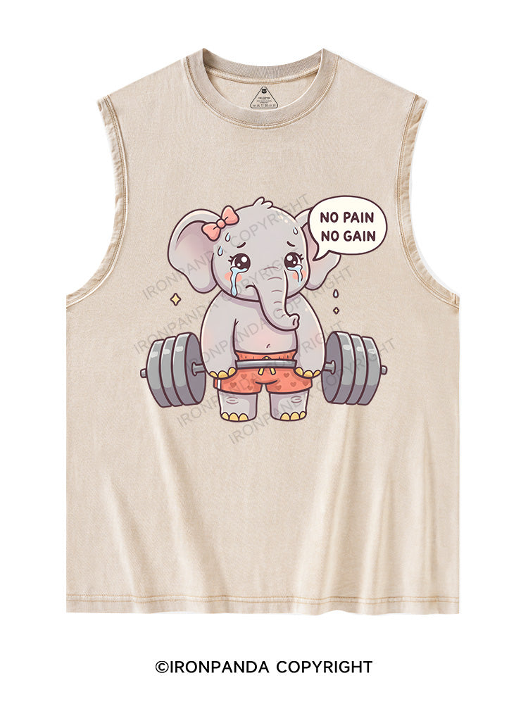 No Pain No Gain Washed Tank