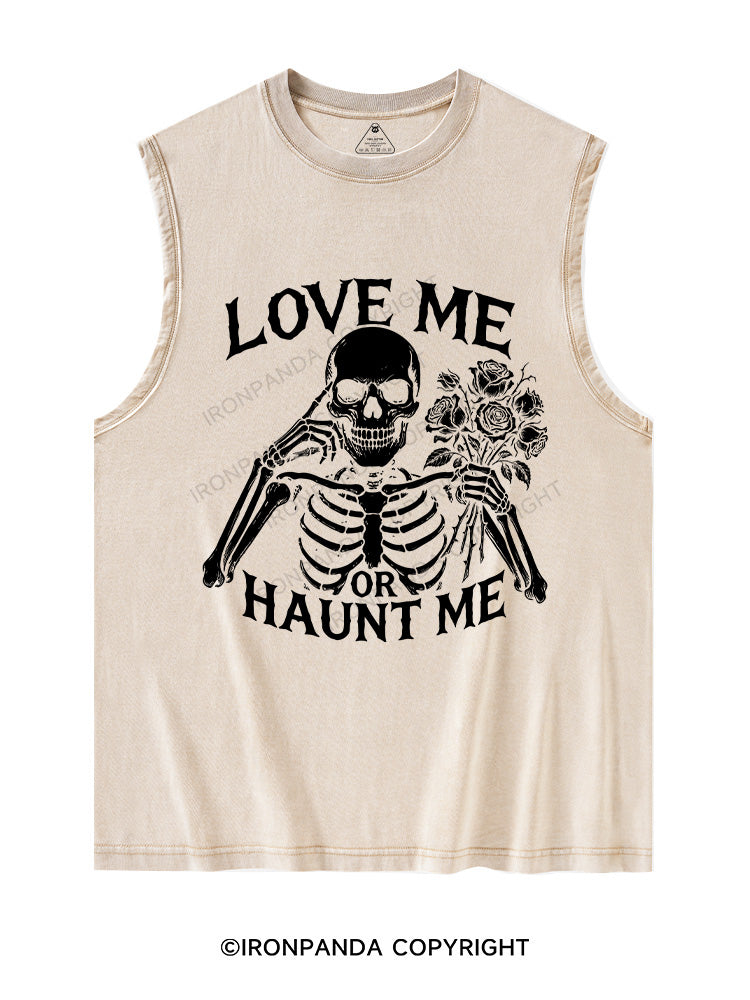 LOVE ME OR HAUNT ME Washed Tank