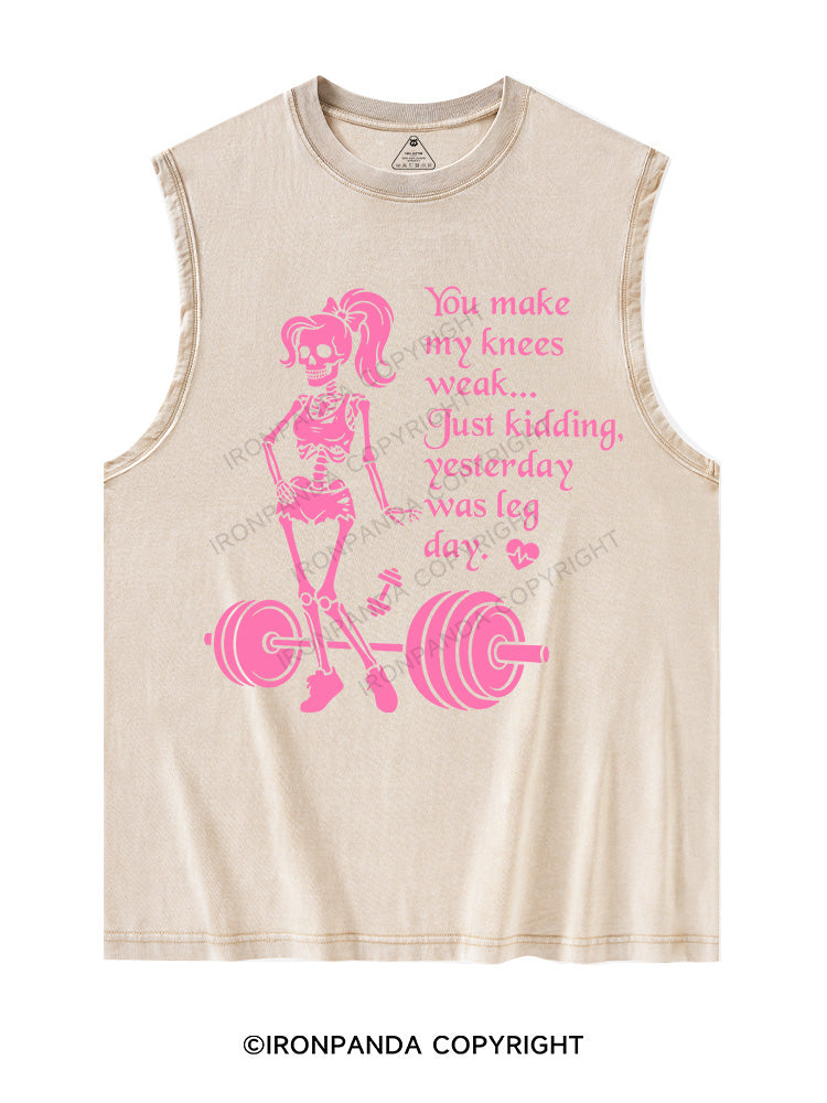 When Fitness Meets Flirt Washed Tank