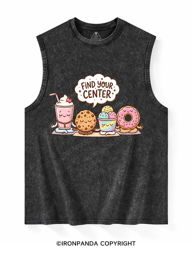 Find Your Center Washed Tank