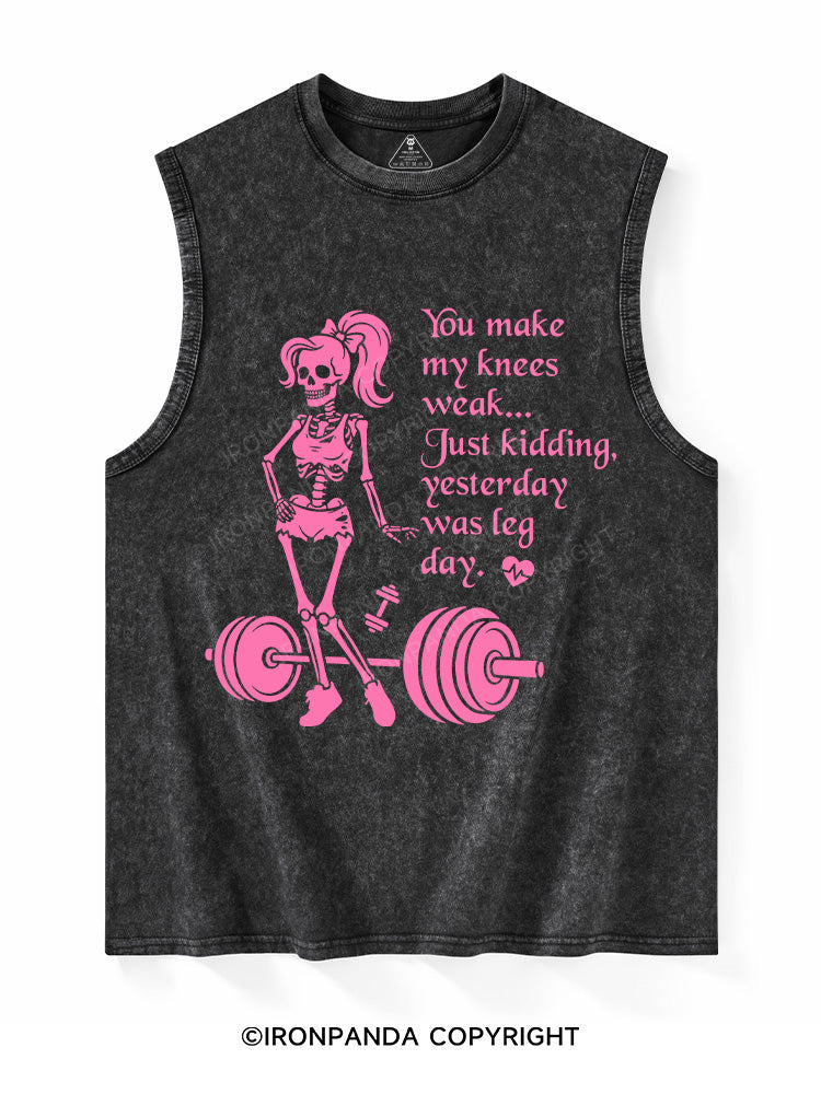 When Fitness Meets Flirt Washed Tank