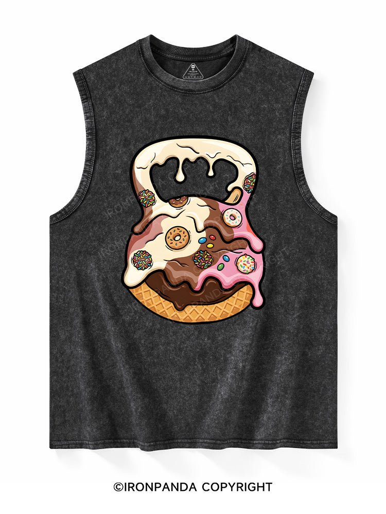 kinda fit sorta fat Washed Tank