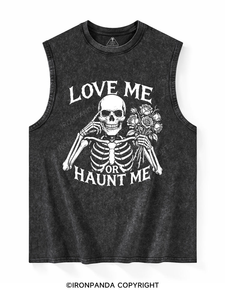LOVE ME OR HAUNT ME Washed Tank