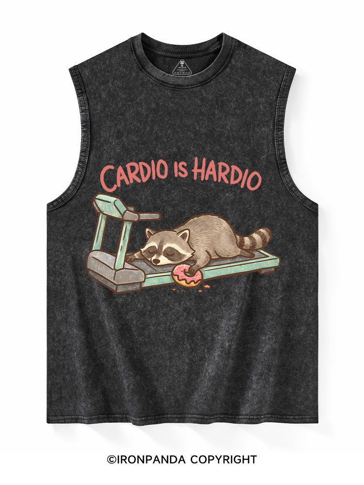 CARDIO IS HARDIO Washed Tank