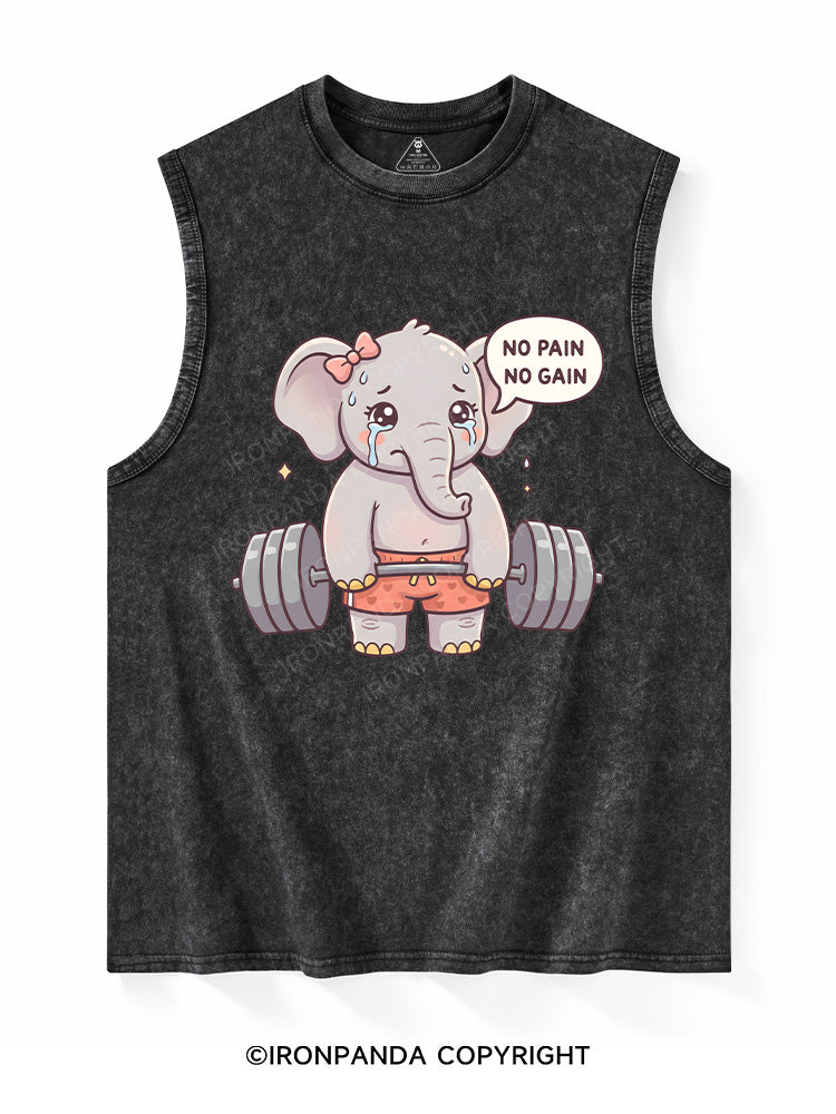 No Pain No Gain Washed Tank