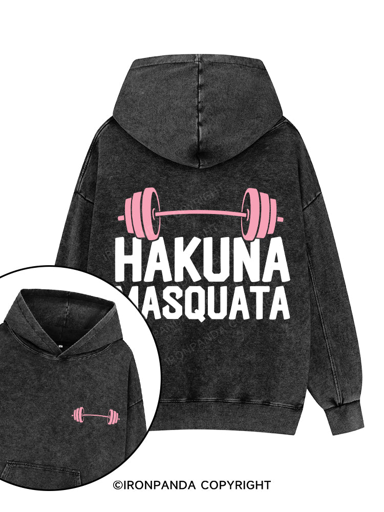 HAKUNA MASQUATA Printed Washed Gym Hoodie