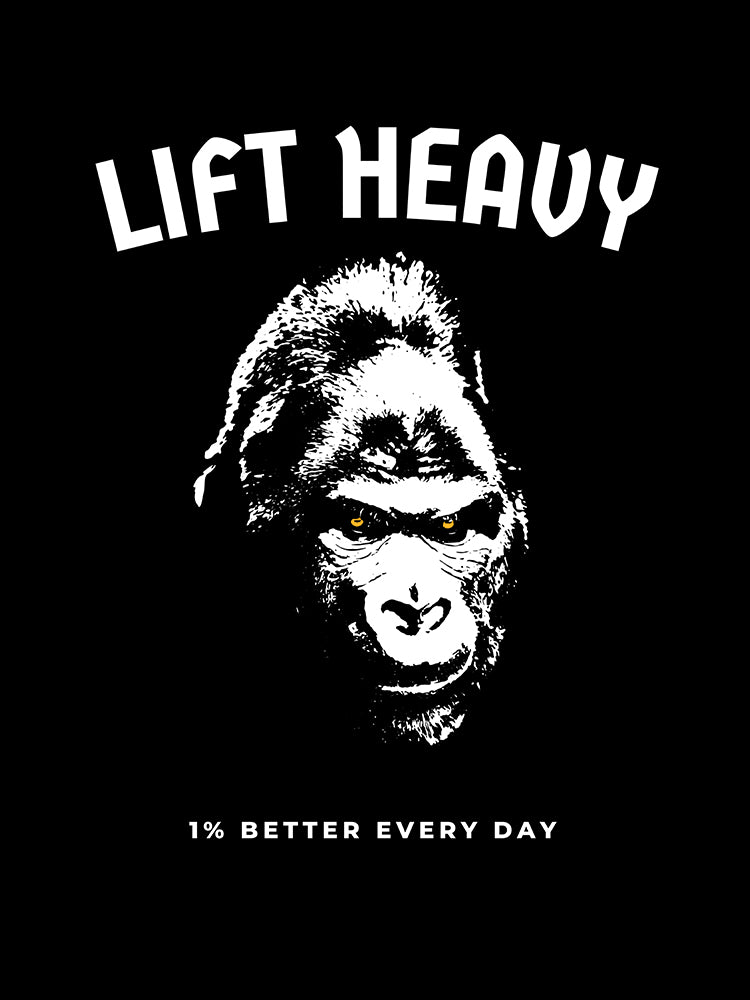 Lift Heavy Gorilla By Designer Manta Ray