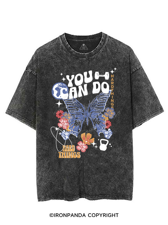 YOU CAN DO HARD THINGS VINTAGE GYM SHIRT