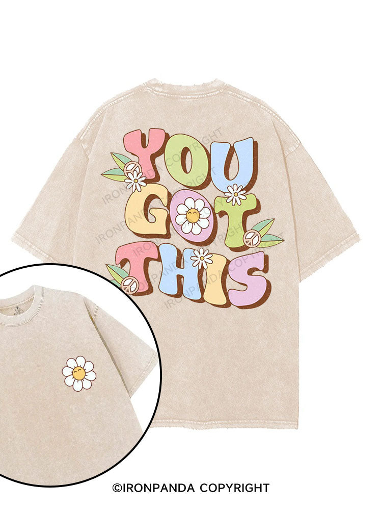 YOU GOT THIS printed Gym Shirt