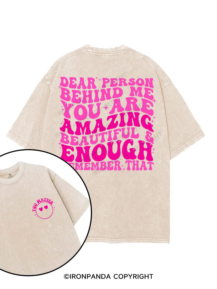 YOUR ARE AMAZING BEAUTIFUL & ENOUGH printed Gym Shirt