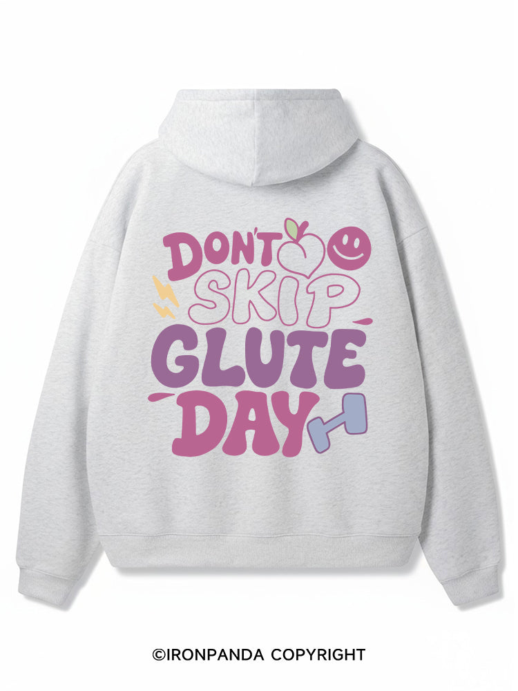 Don't Skip Glute Day Premium Fleece Gym Hoodie