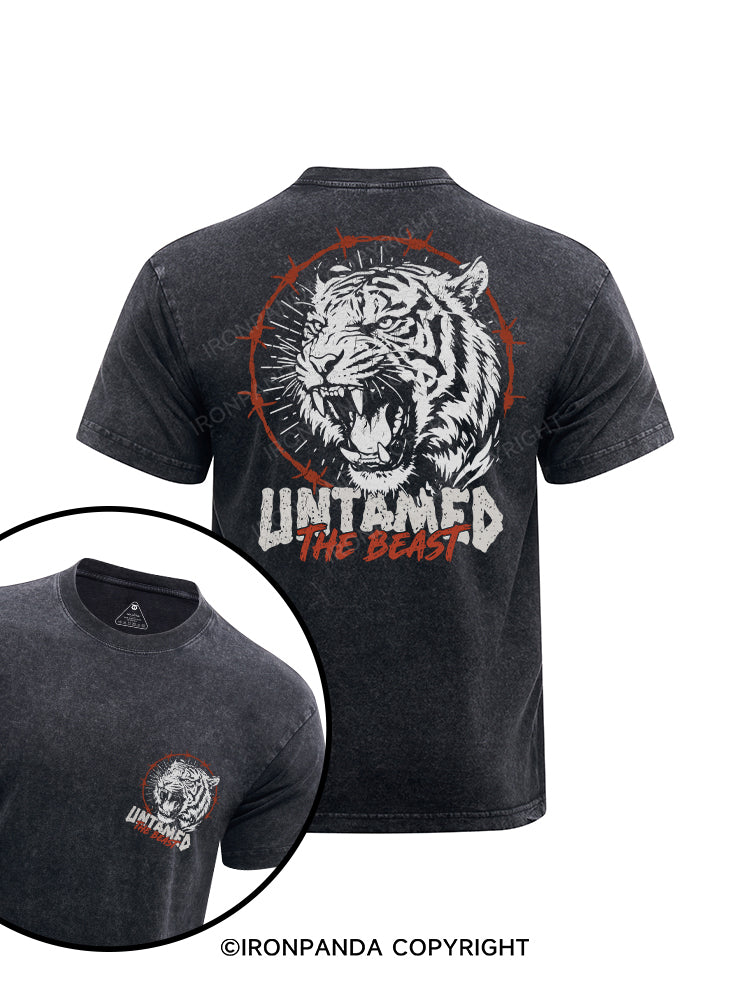 UNTAMED THE BEAST Washed Gym Shirt