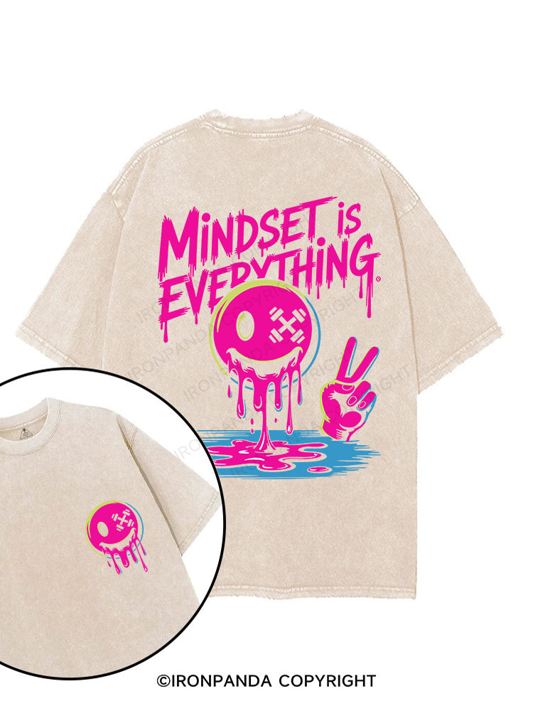 MINDSET IS EVERYTHING printed Gym Shirt