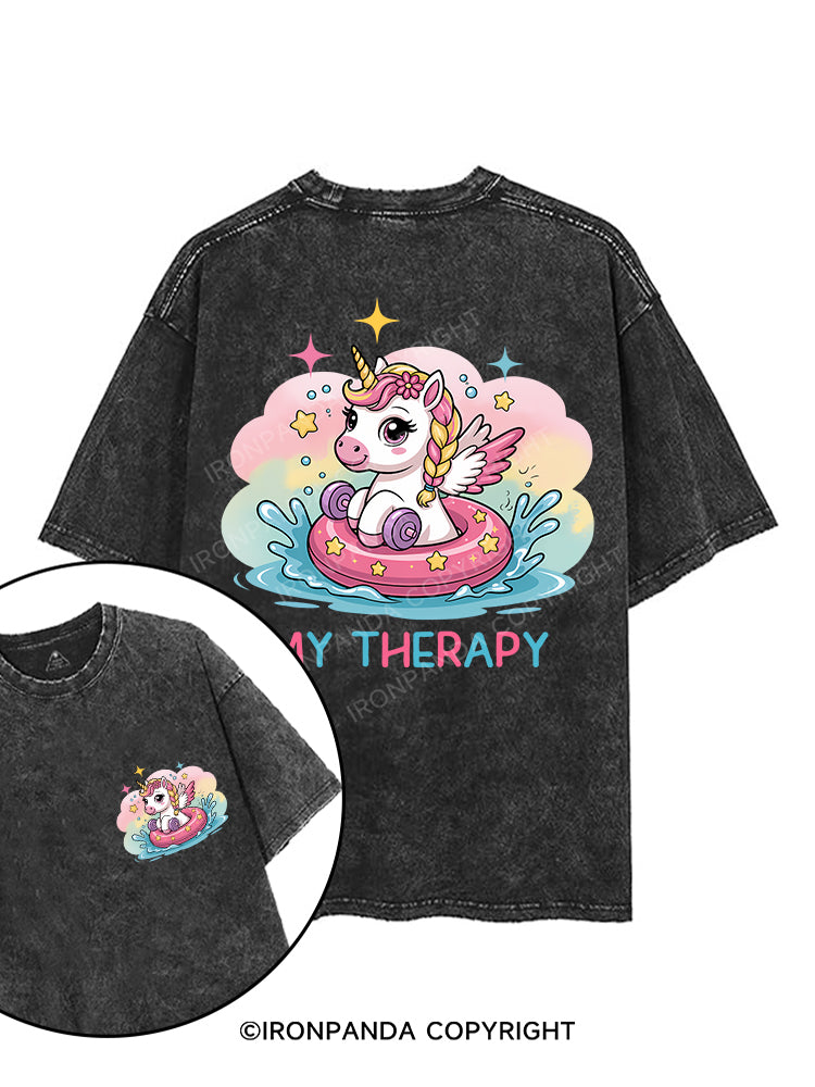 MY THERAPY printed Gym Shirt