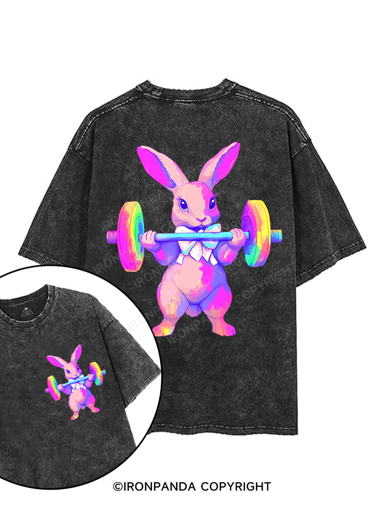 HOP HARD, LIFT HARDER printed Gym Shirt