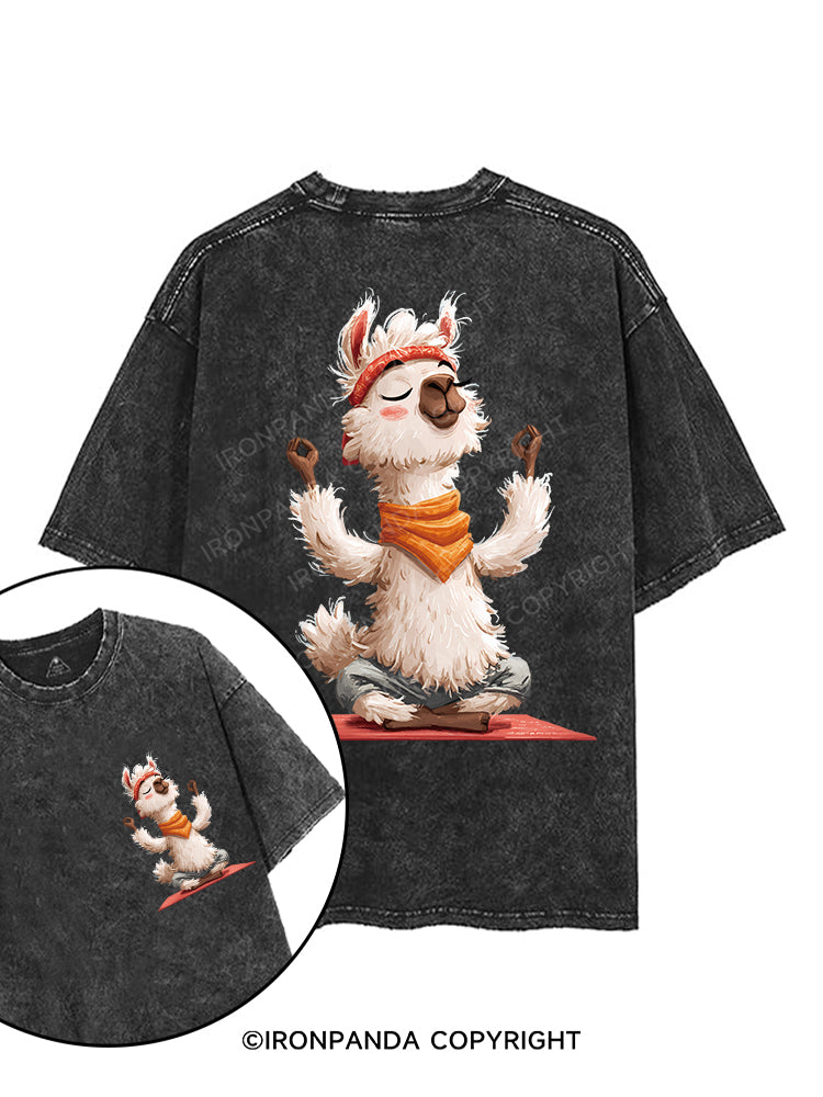 ALPACA YOGA printed Gym Shirt