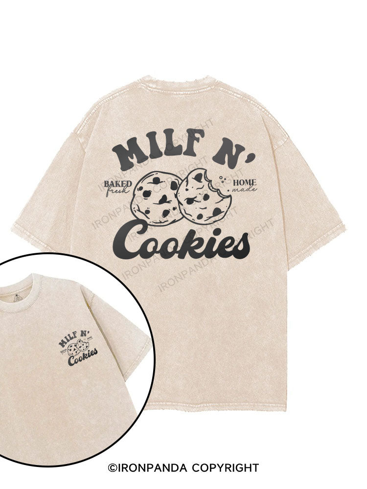 Milf N' Cookies printed Gym Shirt