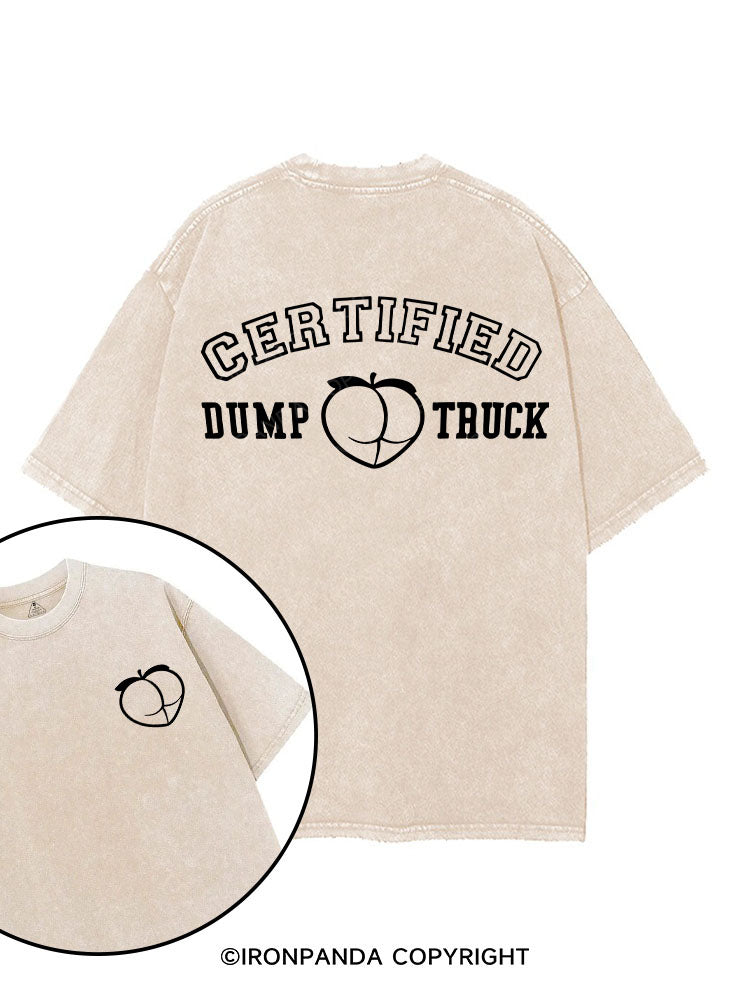 Certified Dump Truck printed Gym Shirt