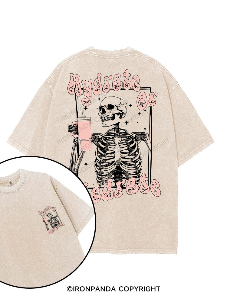 Hydrate or diedrate printed Gym Shirt