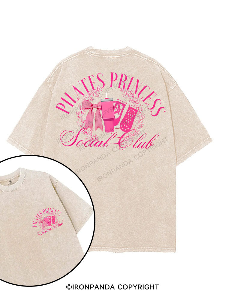 Pilates Princess Social Club printed Gym Shirt