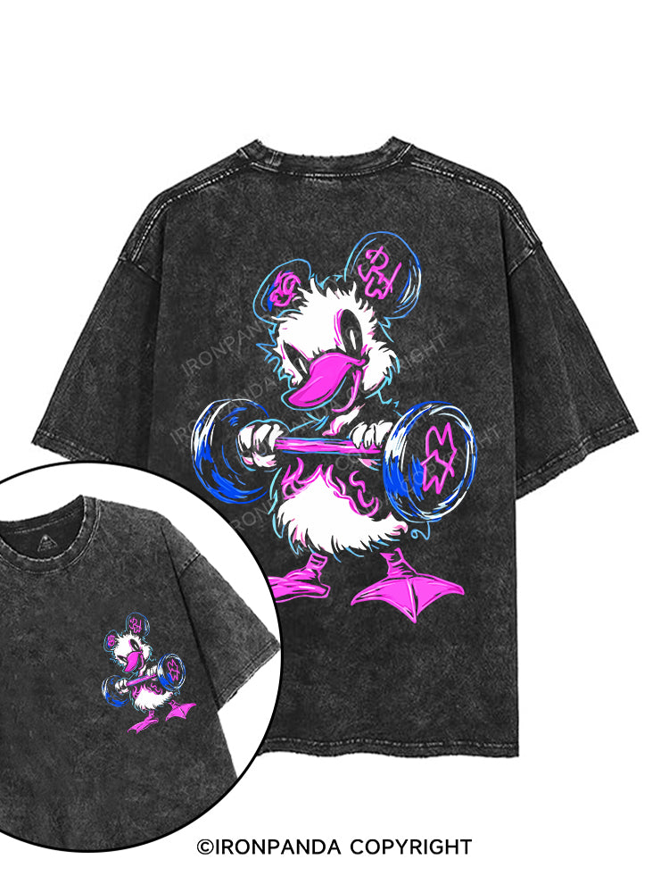 DUCK GAINS ONLY printed Gym Shirt