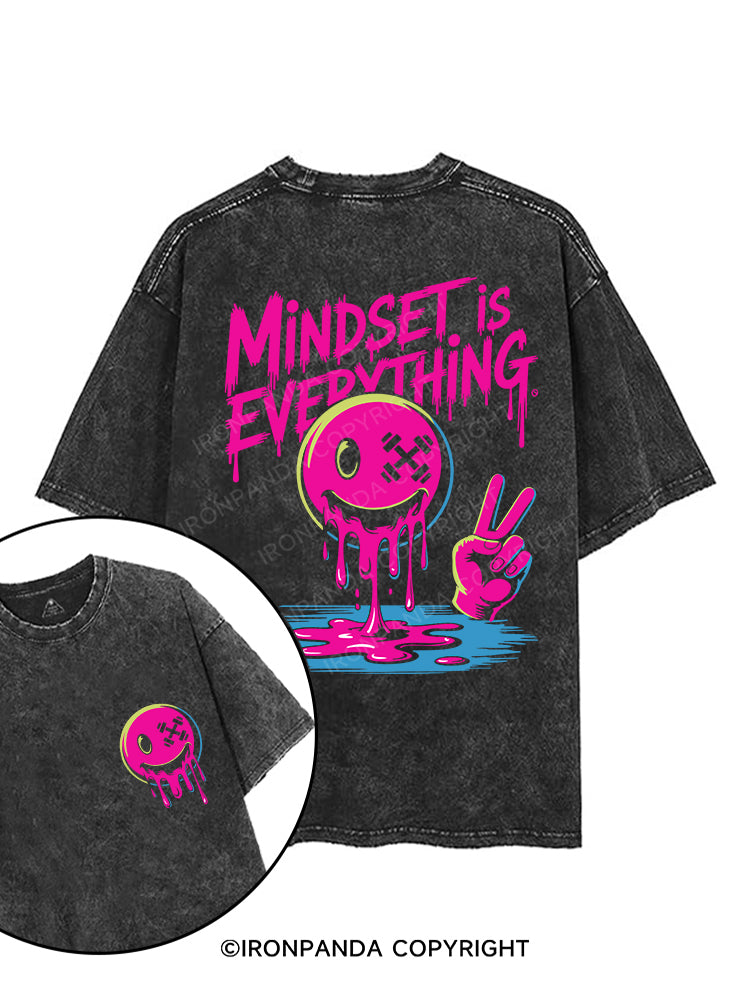 MINDSET IS EVERYTHING printed Gym Shirt
