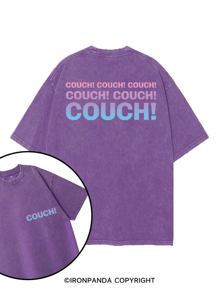 COUCH! COUCH! COUCH! printed Gym Shirt