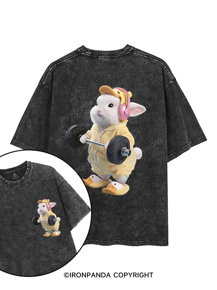DEADLIFT? NO PROB-LOP! printed Gym Shirt