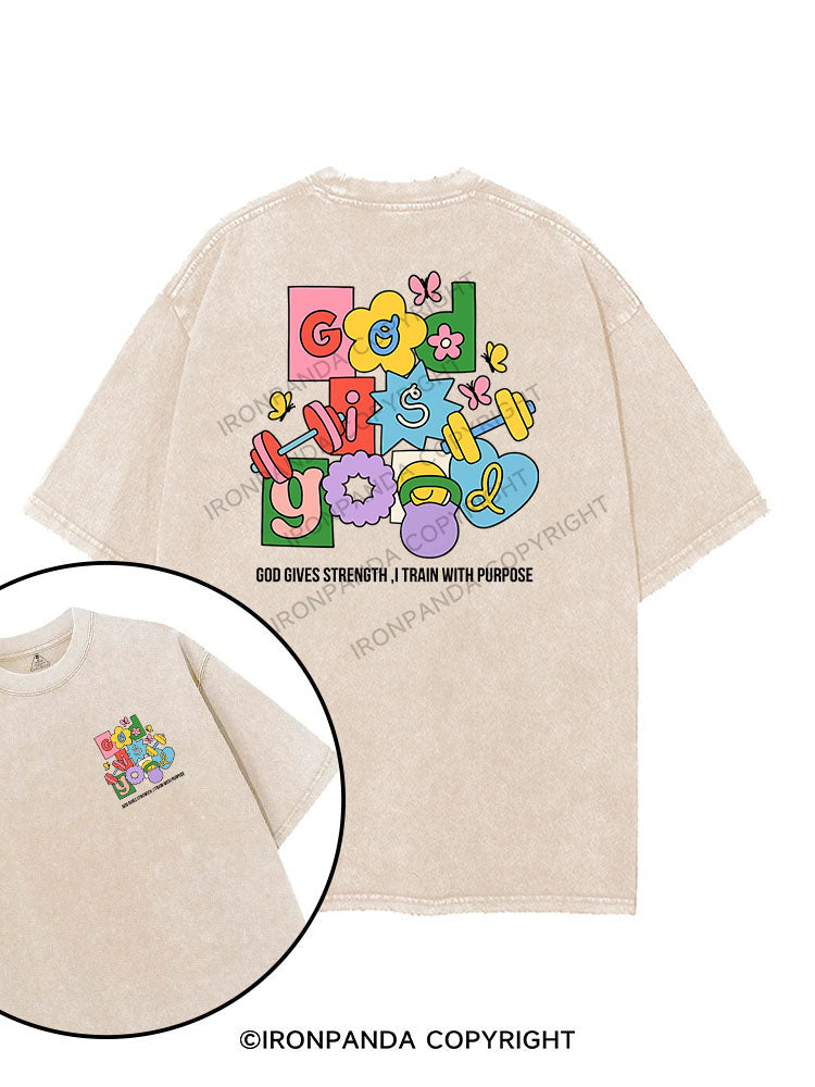 God is good printed Gym Shirt