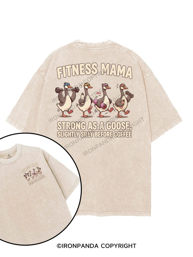 FITNESS MAMA printed Gym Shirt