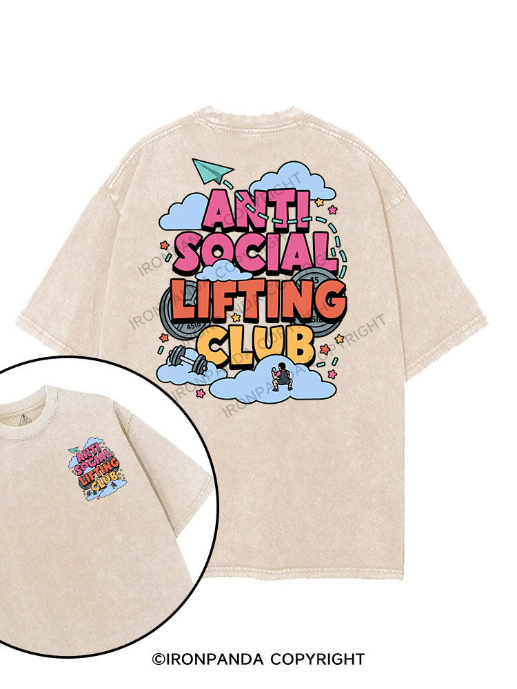 ANTI SOCIAL LIFTING CLUB printed Gym Shirt